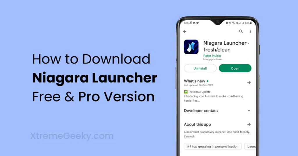 How to download Niagara launcher pro free