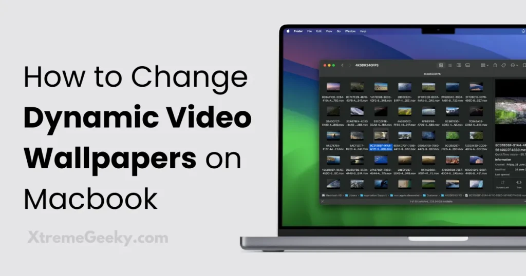How to put video wallpapers on Macbook MacOS1